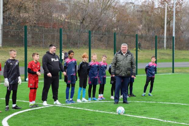 Глава тульской администрации принял участие в открытии новой спортивной площадки