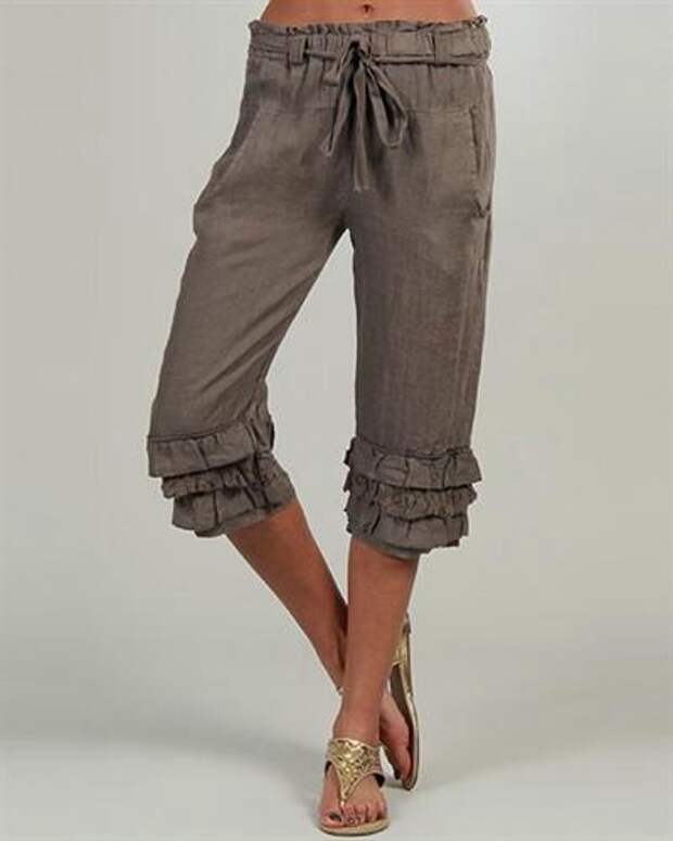 Lin-Nature-Ruffle-100-Linen-Capris-Made-in-Italy__01599569_Choco_3 (400x500, 37Kb)