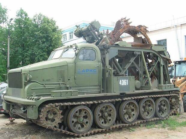 Быстроходная траншейная машина БТМ-3 СССР, вездеходы, советская техника, спецтехника