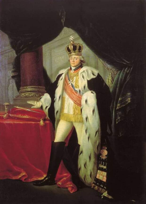 С. Тончи. Портрет Павла I в одеянии гроссмейстера Мальтийского ордена, 1801