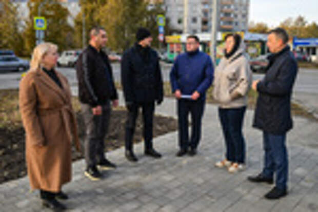 Благоустройство нового парка за ТЦ 