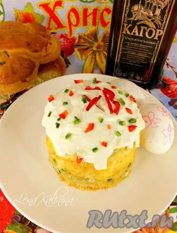 Салат "Пасхальный кулич"