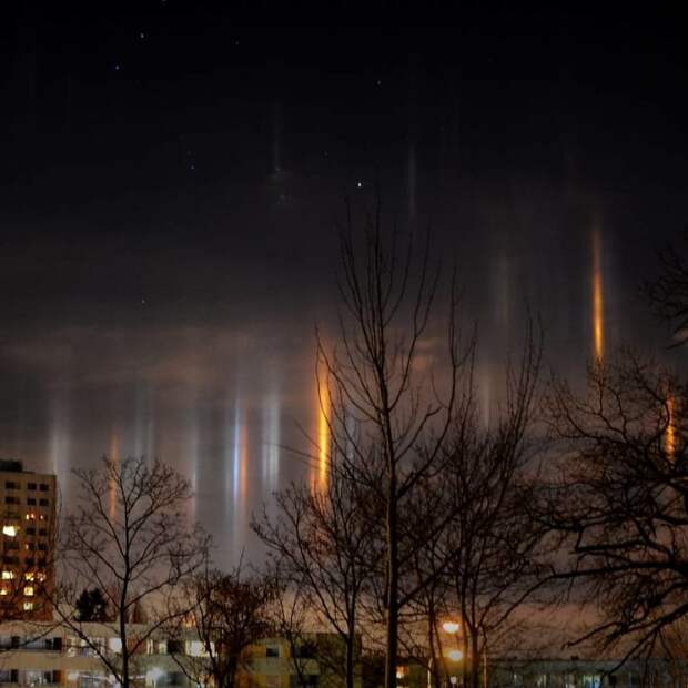 Light Pillars In Aftonbladet