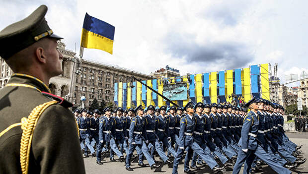 Украинские военнослужащие на параде в честь Дня независимости в Киеве. 24 августа 2017 Украинские военнослужащие на параде в честь Дня независимости в Киеве. 24 августа 2017