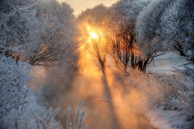 Муринский парк зима, красота России