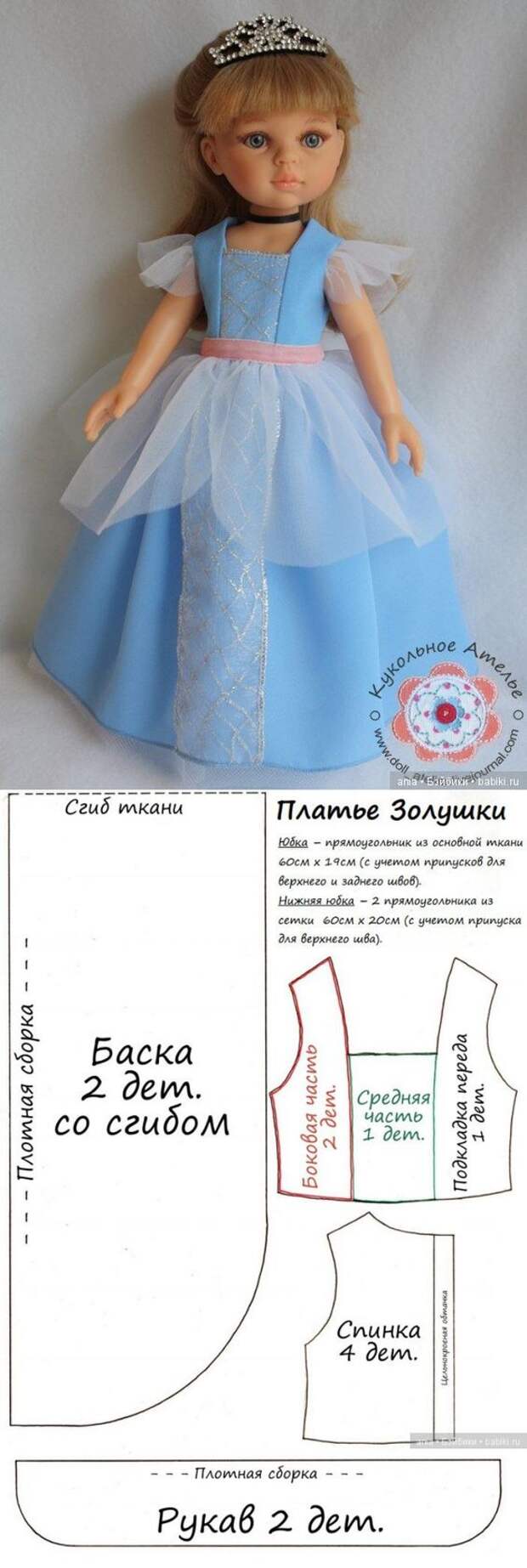 33 выкройки одежды и обуви для куклы Паола Рейна