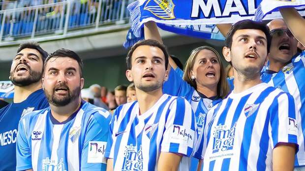 Malaga CF soccer fans