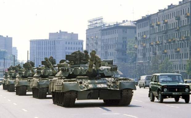 танки в Москве, август 1991 танки в Москве, август 1991