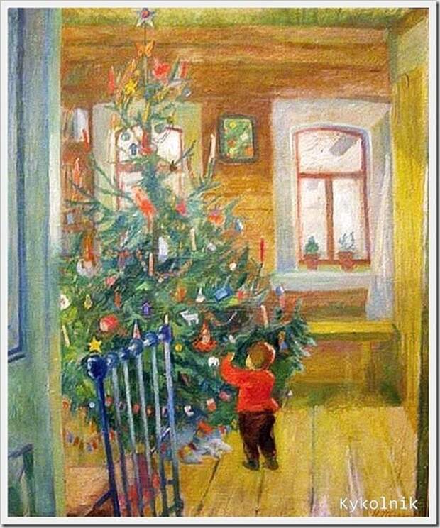 Прокошев Николай Иванович (Россия, 1904-1938) «Новый год» 1937 Прокошев Николай Иванович (Россия, 1904-1938) «Новый год» 1937