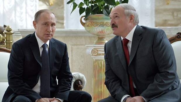 Президент России Владимир Путин и президент Белоруссии Александр Лукашенко. Архивное фото Президент России Владимир Путин и президент Белоруссии Александр Лукашенко. Архивное фото
