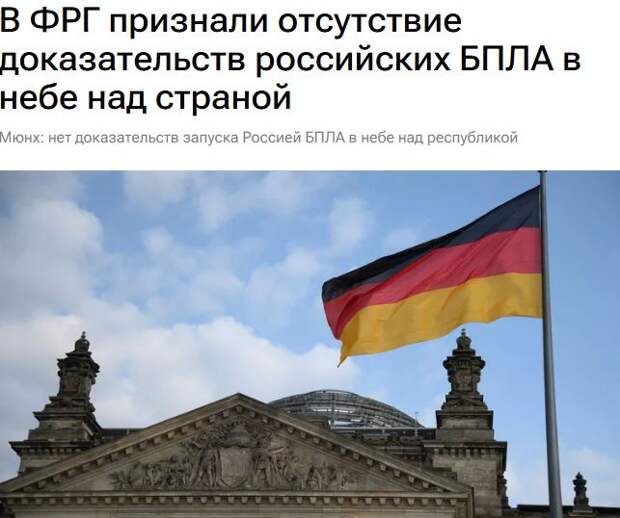 Германия заявила, что не располагает доказательствами, подтверждающими факт