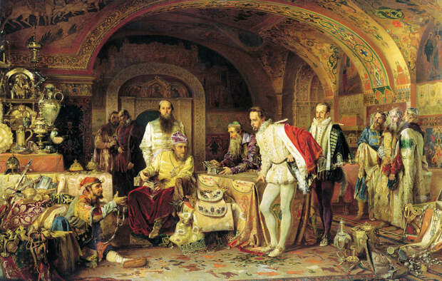 Иван Грозный показывает свои сокровища английскому послу Горсею. Фото: © wikipedia.org