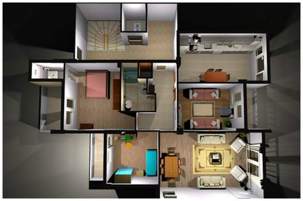 Милый дом от фишкинянина costa - визуализация в 3Д с планировкой мебели, этажей, домов с чертежами и прочим он-лайн сервисы, полезное, ремонт, советы