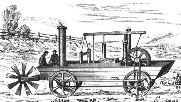 Оливер Эванс создал первый автомобиль-амфибию