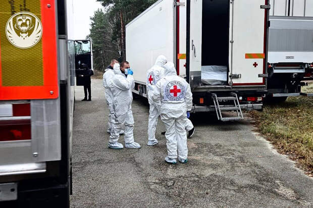 В сети опубликовали кадры обмена погибшими военными России и Украины