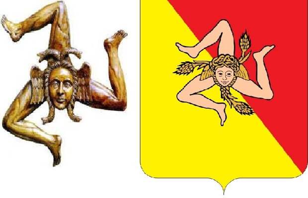 Эмблема острова Сицилия. искусство, мифы, современность