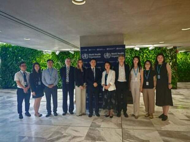 Delegation from Baoting Li and Miao Autonomous County Government (Hainan), Ningyuan Institute of Climate and Sustainable Development, and Peking University School of Public Health visits WHO headquarters