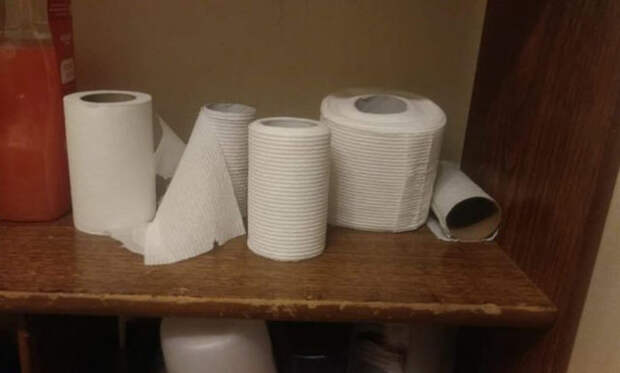 рулоны туалетной бумаги