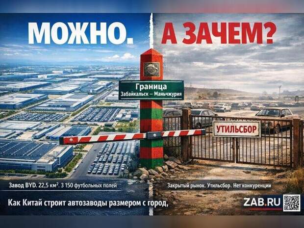 Завод размером с треть Краснокаменска: пока Россия душит импорт утильсбором, Китай строит автогиганты