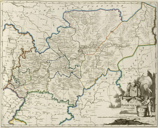 11. Карта Вологодской губернии