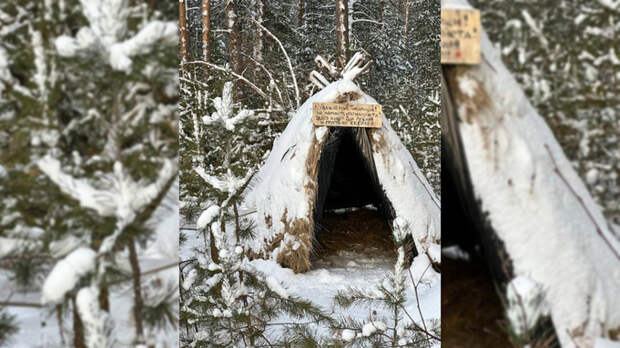 Необычный шалаш на Трассе здоровья / Фото: amic.ru