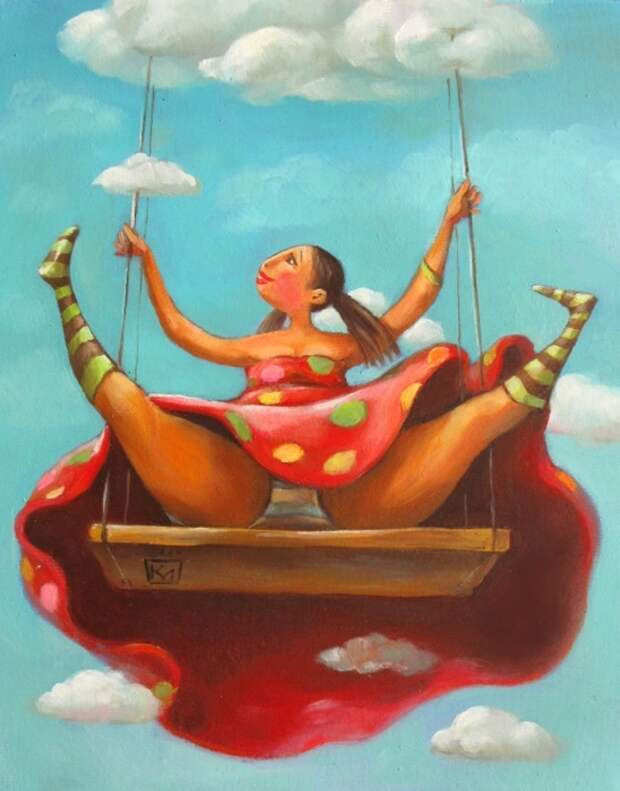 Качели. Автор: Мариана Калачёва.