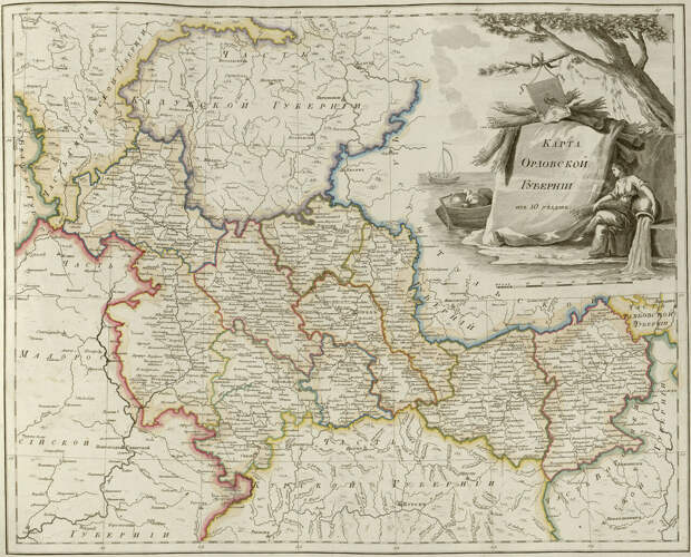 22. Карта Орловской губернии