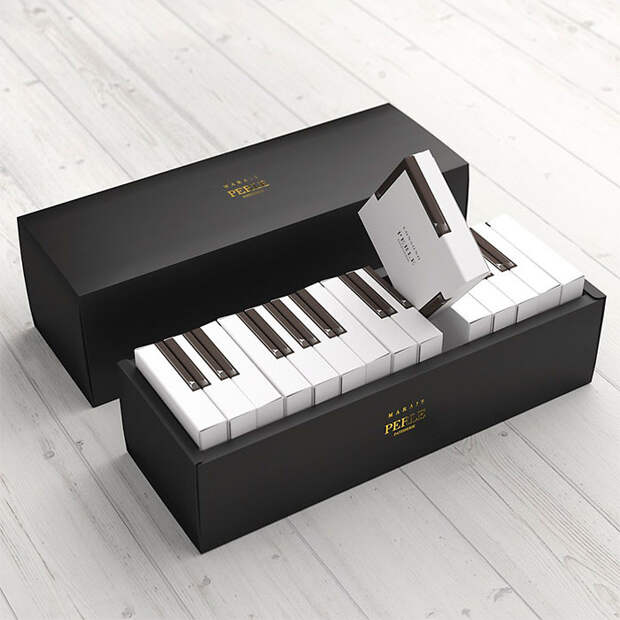 Подарочная упаковка для пирожных Marais Piano A’ Design Award & Competition, дизайн, дизайнерские идеи, дизайнерские решения