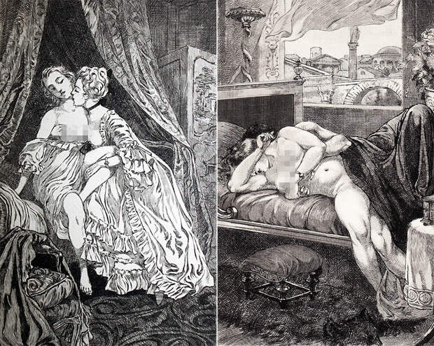 Содомические иллюстрации XIX века