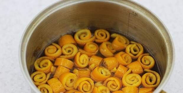 проварить шкурки