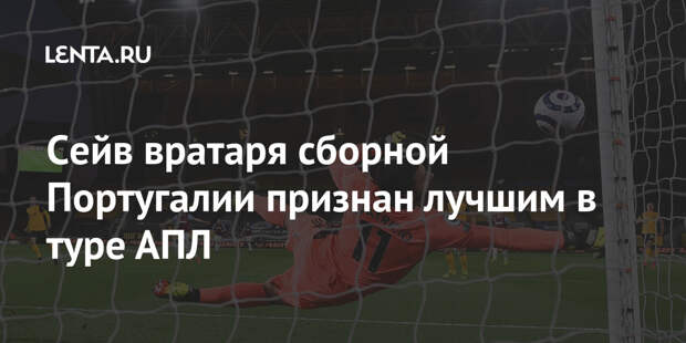 Сейв вратаря сборной Португалии признан лучшим в туре АПЛ