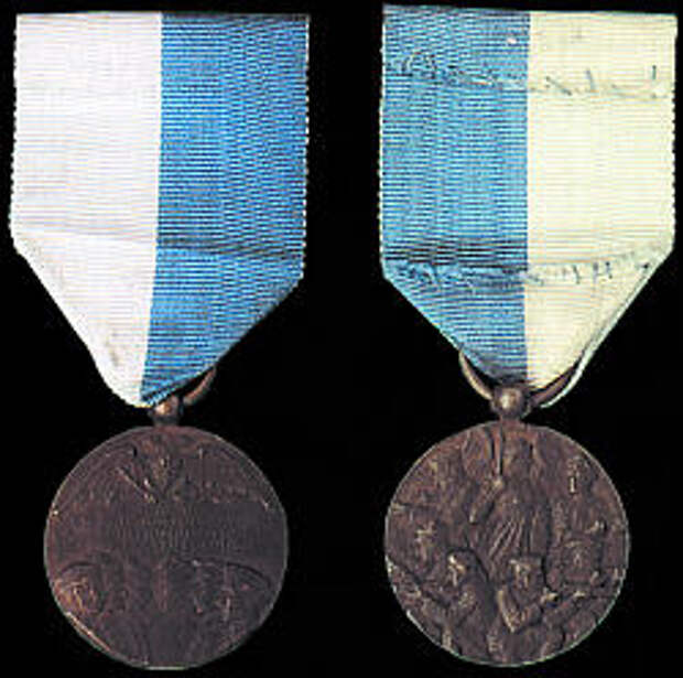 Медаль белогвардейского Северного правительства в память освобождения Северной области от  большевиков (ф.7)