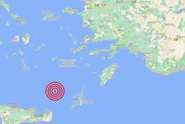 Землетрясение магнитудой 4,1 балла зафиксировано у берегов Турции