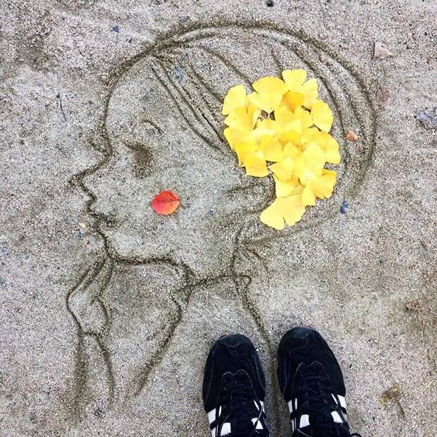 Fallen Leaf Art