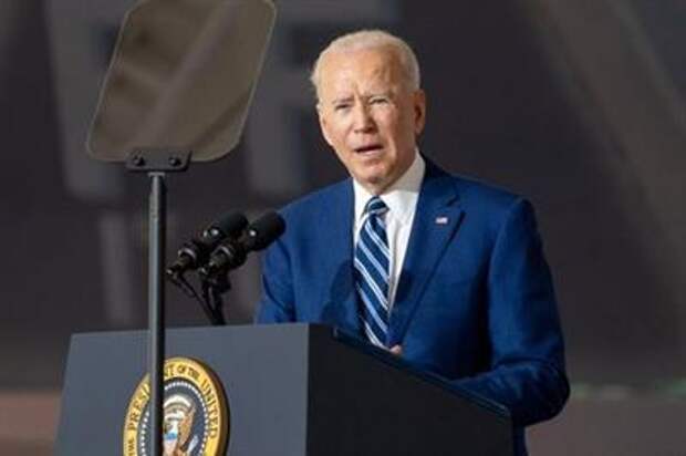 U.S. President Joe Biden delivers remarks at Joint Base Langley-Eustis in Hampton, Virginia, U.S. May 28, 2021. REUTERS/Ken Cedeno