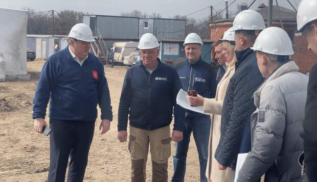 Илья Беспалов проинспектировал ход работ по модернизации очистных в тульском Заречье