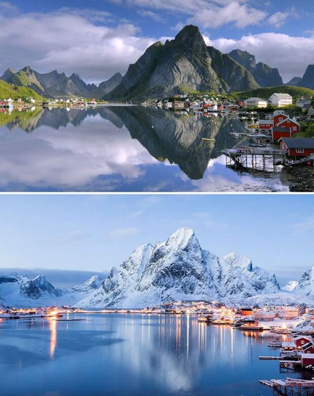 Неотразимая красота норвежской деревеньки привлекает взоры тысячи туристов ежегодно.