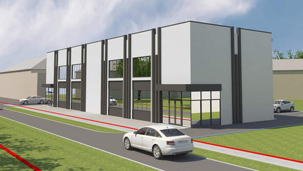 Участок с проектом небольшого административного здания продают в Барнауле