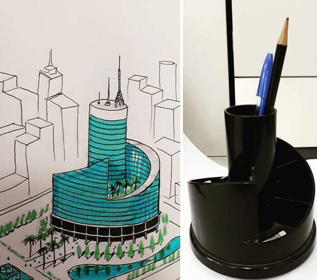 30 сюрреалистических проектов зданий, вдохновленных повседневными предметами