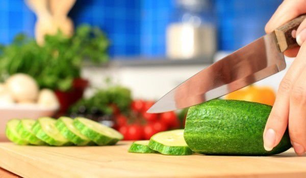 Cutting огурцов