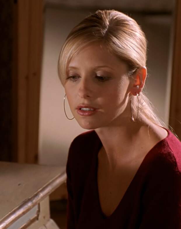 Sarah Michelle Gellar on Buffy the Vampire Slayer.