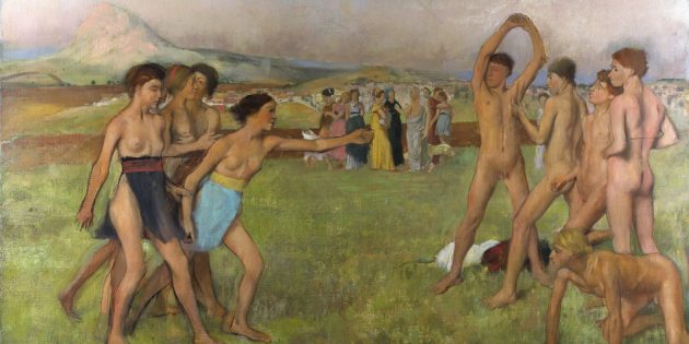 Картина Эдгара Дега «Юные спартанцы» Картина Эдгара Дега «Юные спартанцы»