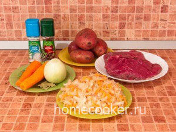Ingredienty dlya shhi 300x225 Щи из квашеной капусты