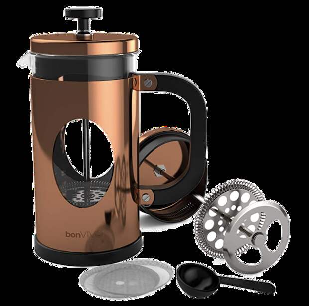 daily deals - bonVIVO GAZETARO III Large French Press Coffee Maker