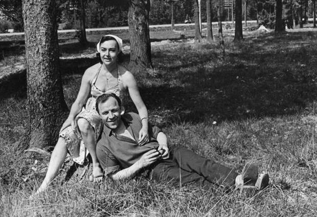 Советские красавицы актрисы с мужьями.