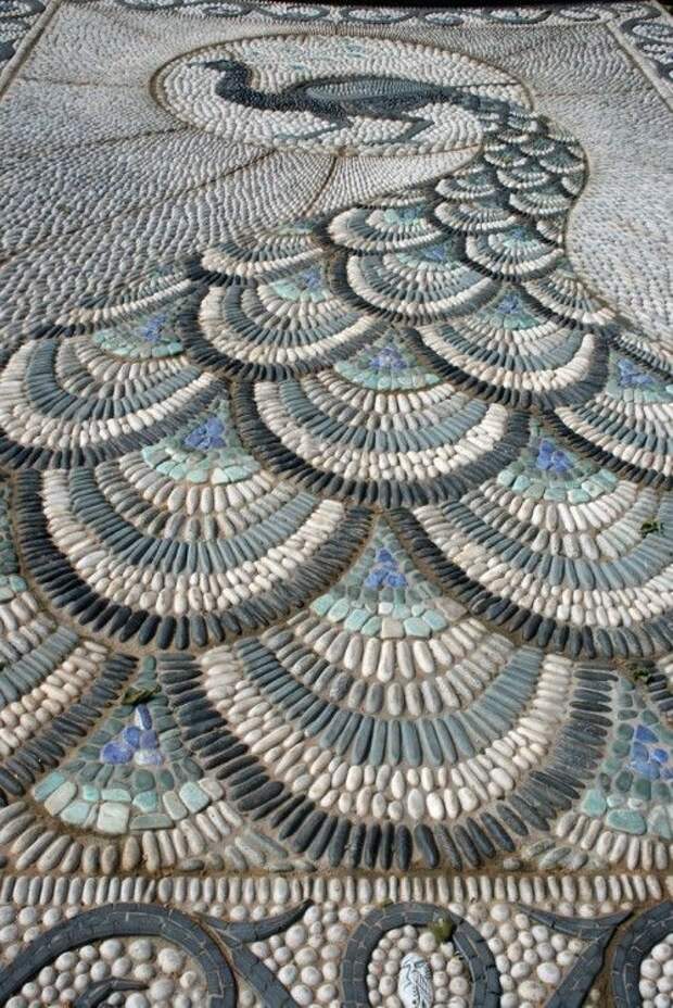 Каменная мозаика - нечто невероятное дизайн, интересно, камень, красиво