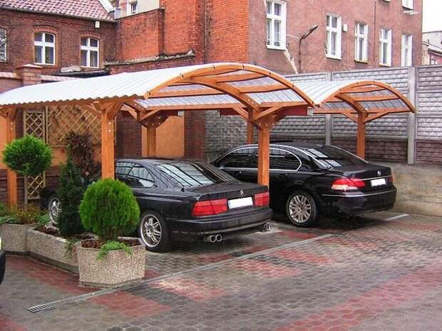 Красивые навесы для машин фото Красивые навесы для машин фото