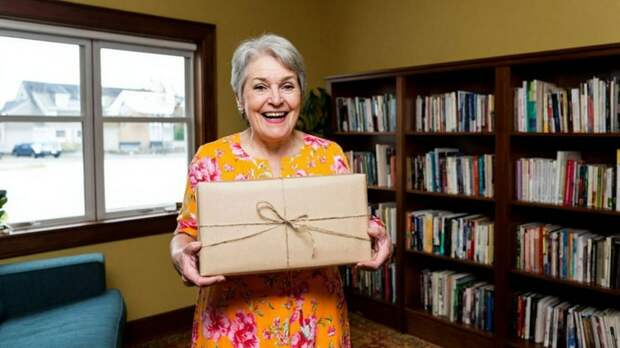 Пенсионерка с посылкой / Изображение сгенерировано YandexGPT 5 Pro / amic.ru