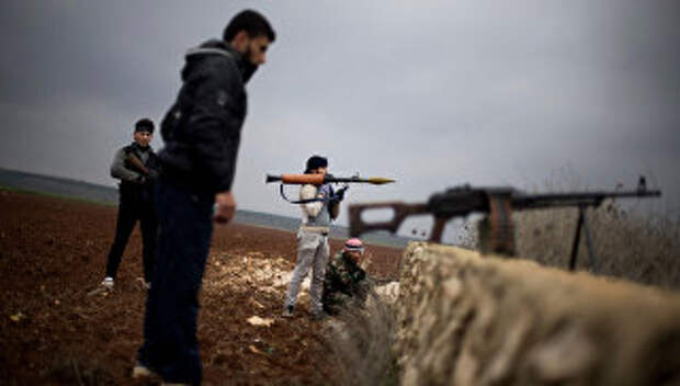 Боевики из вооруженной оппозиции Свободная сирийская армия