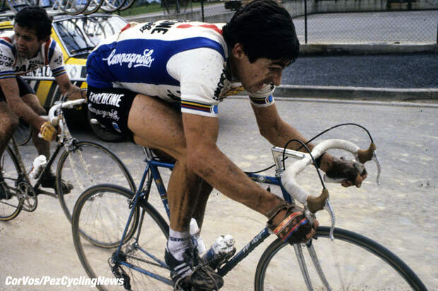 Hoogvliet - wielrennen - cycling - radsport - cyclisme - archief - stock - archive - Francesco Moser - Roger de Vlaeminck - foto Cor Vos ©2008